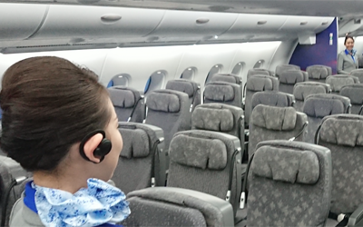 ANA to Streamline Flight Attendant Communication Using Hearable Device