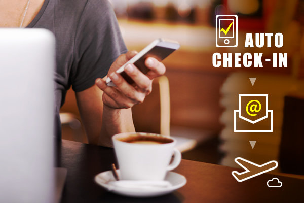 Automated check in, Click travel on by Eva Air!