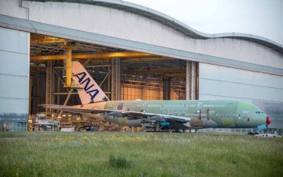 First ANA Airbus A380 Rolls out of Assembly Hall