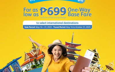Cebu Pacific Launches New Seat Sale for International Travel